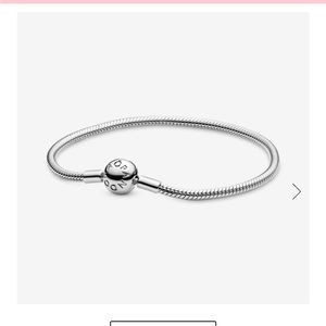 Pandora Moments Sterling Silver Snake Chain Bracelet